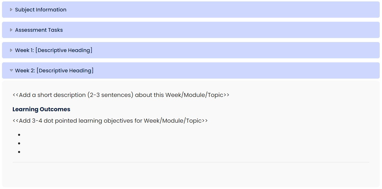 Moodle 4.1 Topics expanded example